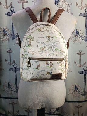 Disney Loungefly Winnie The Pooh Hundred Acre Wood Map Mini Backpack
